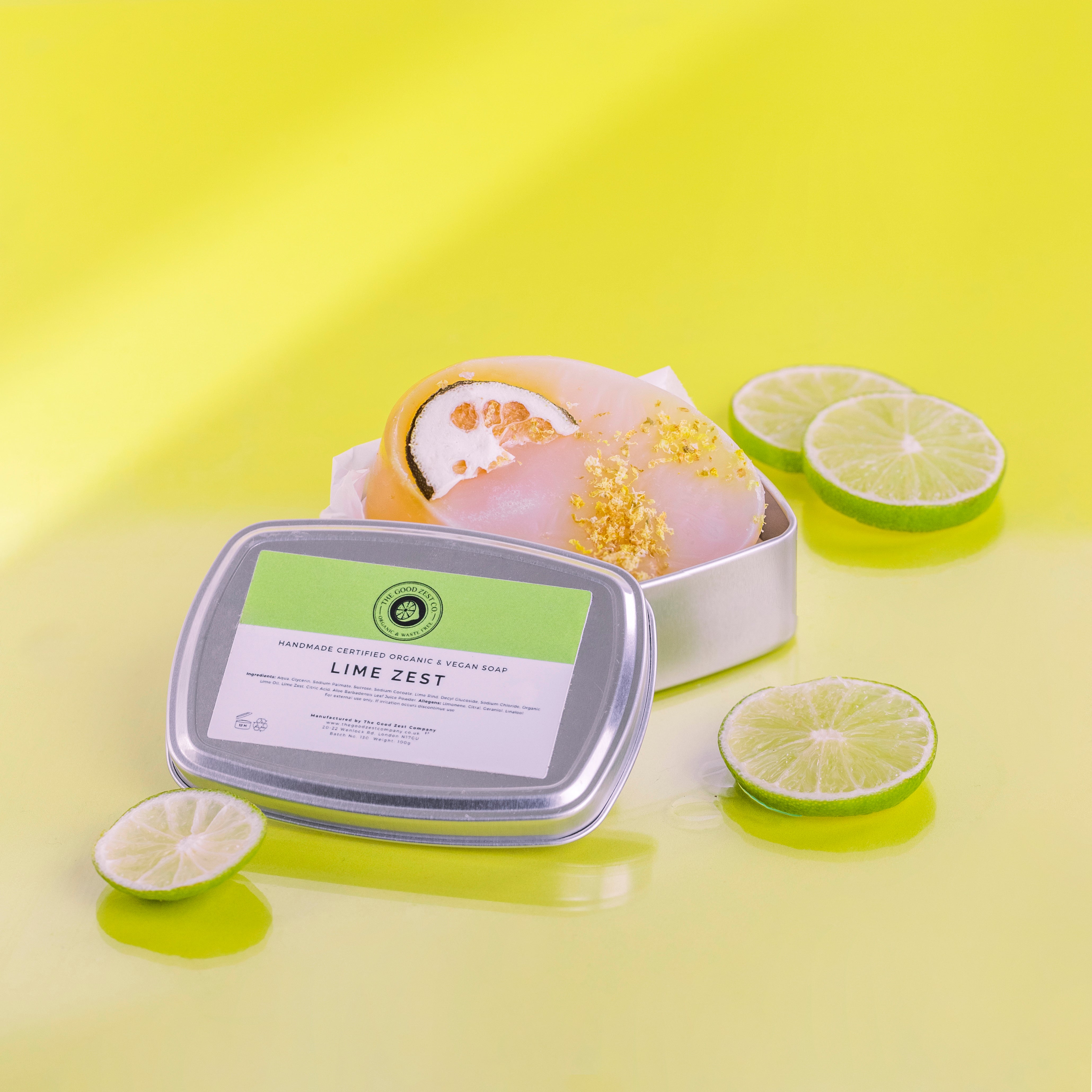 Organic Handmade Lime Zest Soap – The Good Zest Company