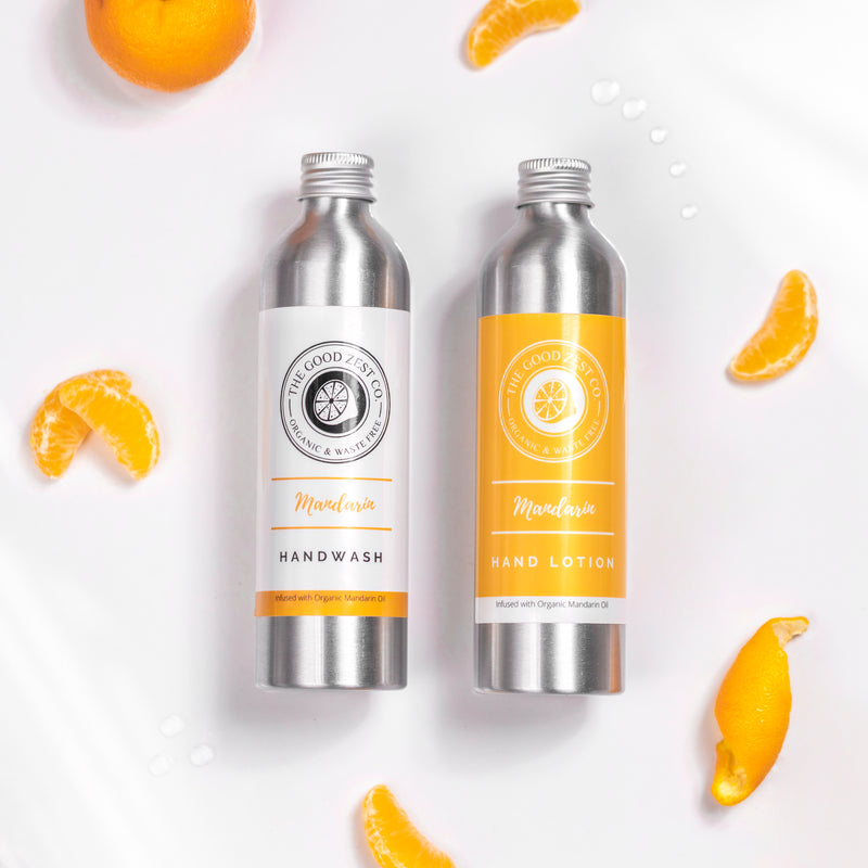 Organic Mandarin Hand Wash & Lotion Set