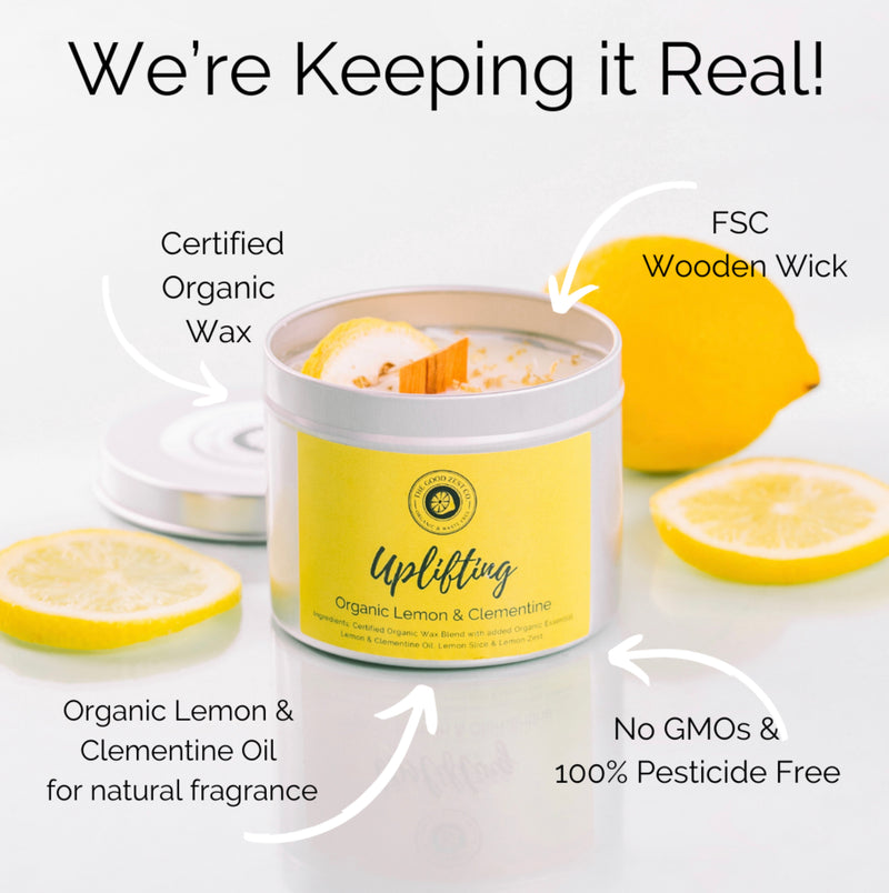 Organic Lemon & Clementine Candle