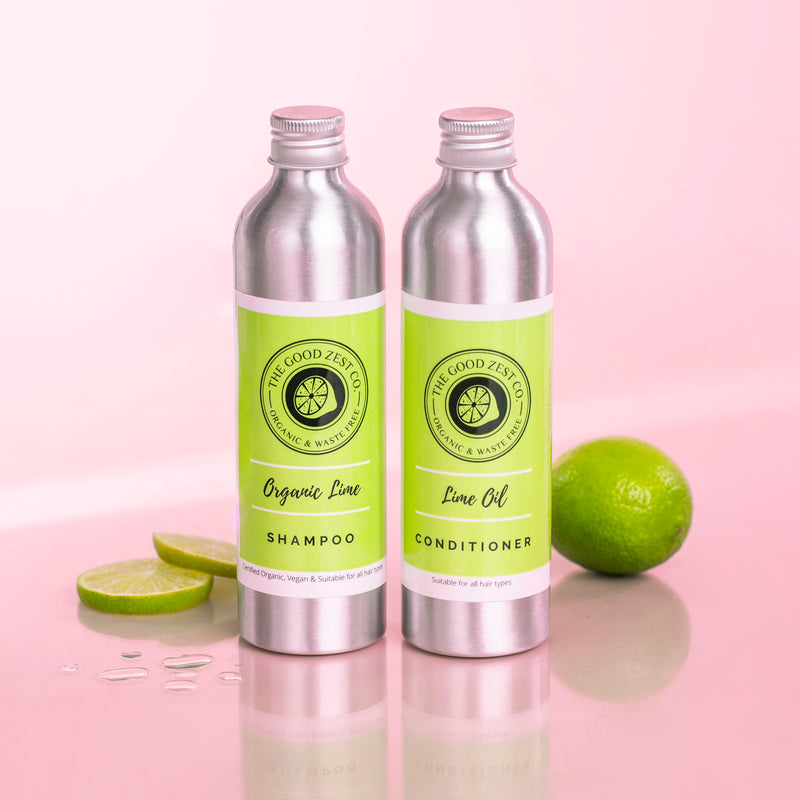 Organic Invigorating Lime Shampoo & Conditioner Duo