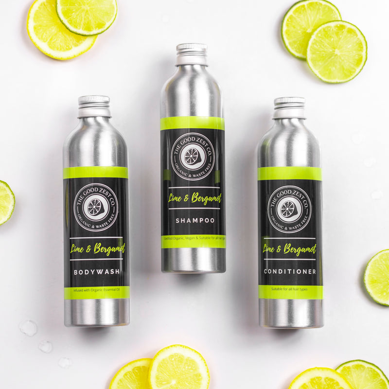 Organic Lime & Bergamot Trio Set